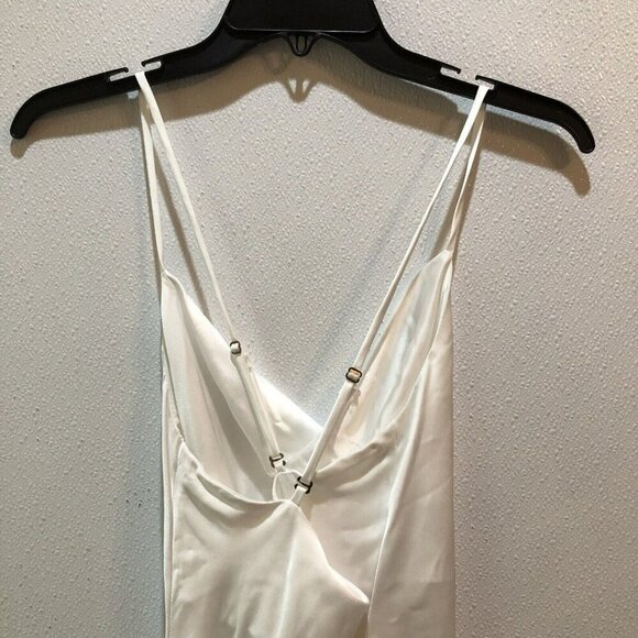 Show Me Your Mumu Medium Verona Cowl Dress Champagne Luxe Satin Gown - Picture 14 of 14